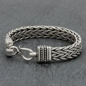 Colimaçon Bracelets-Bracelet en argent snake Hanuman Homme