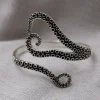 Colimaçon Bracelets Rigides-Bracelet rigide en argent tentacule