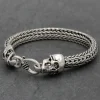 Colimaçon Bracelets-Bracelet snake en argent Demi Yama Homme