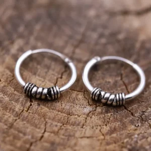 Colimaçon Boucles D'oreilles Sans Pierre-Créoles en argent - 1,6CM