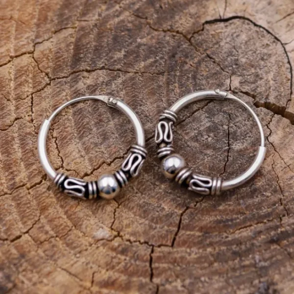 Colimaçon Boucles D'oreilles Sans Pierre-Créoles en argent - 1,7CM