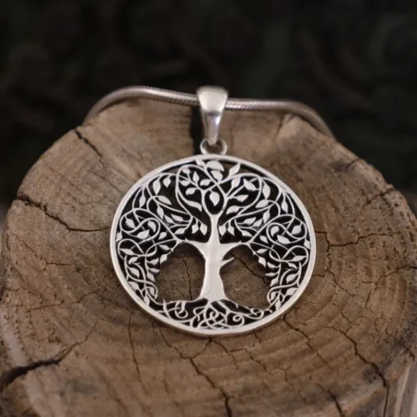 Colimaçon Pendentifs Sans Pierre-Pendentif en argent - arbre de vie