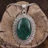 Colimaçon Pendentifs Avec Pierre-Pendentif en argent et chrysocolle