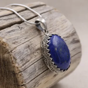 Colimaçon Pendentifs Avec Pierre-Pendentif en argent et lapis lazuli