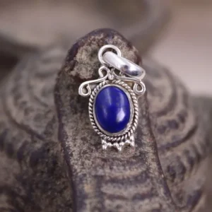 Colimaçon Pendentifs Avec Pierre-Pendentif en argent et lapis lazuli