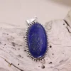 Colimaçon Pendentifs Avec Pierre-Pendentif en argent et lapis lazuli