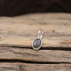 Colimaçon Pendentifs Avec Pierre | Pendentifs-Pendentif en argent et labradorite