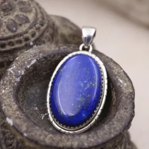 Colimaçon Pendentifs Avec Pierre-Pendentif en argent et lapis lazuli