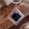 Colimaçon Pendentifs Avec Pierre-Pendentif en argent et onyx